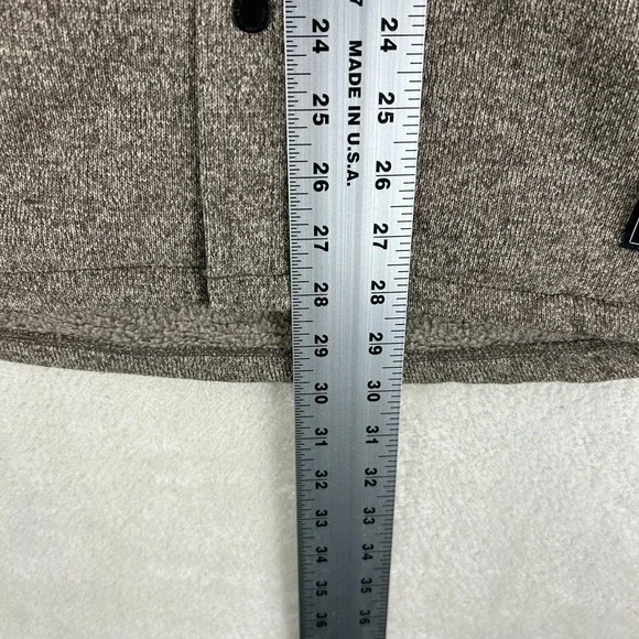 NWT Eddie Bauer Sweater Fleece Shirt Jacket Mens L Turkish Coffee Outdoor Logo - Picture 8 of 9